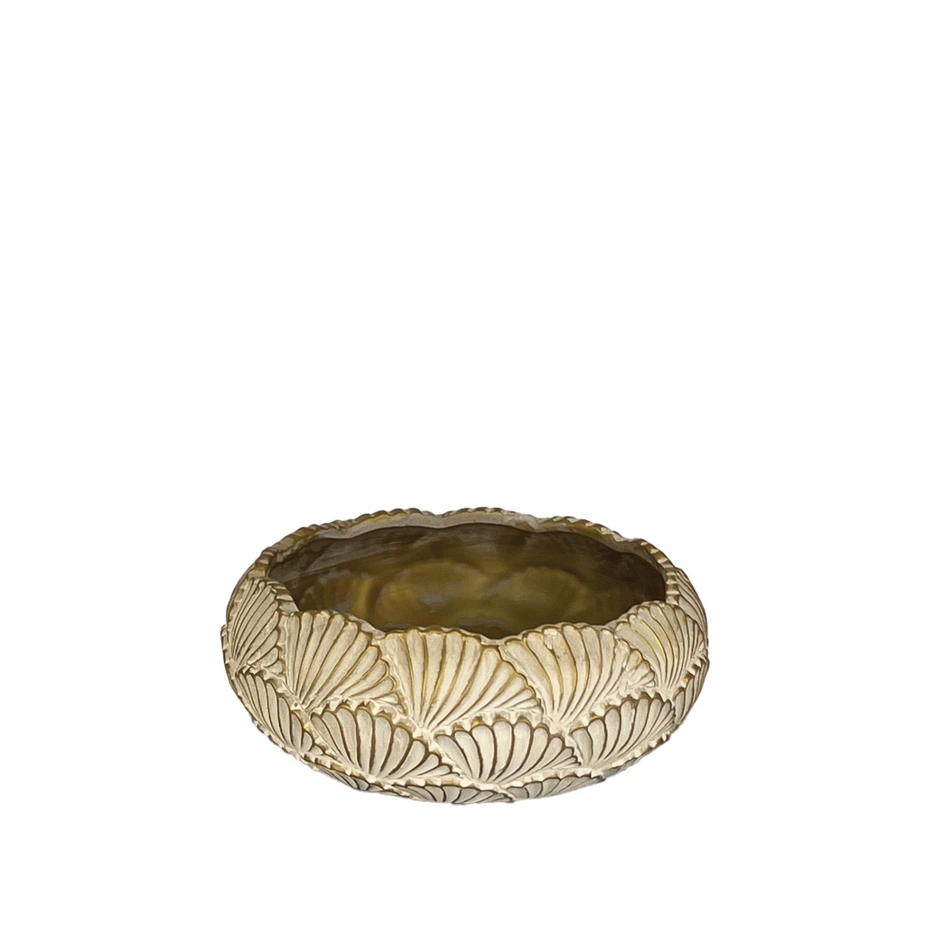 Amarina bowl round gold - 9x3.25"