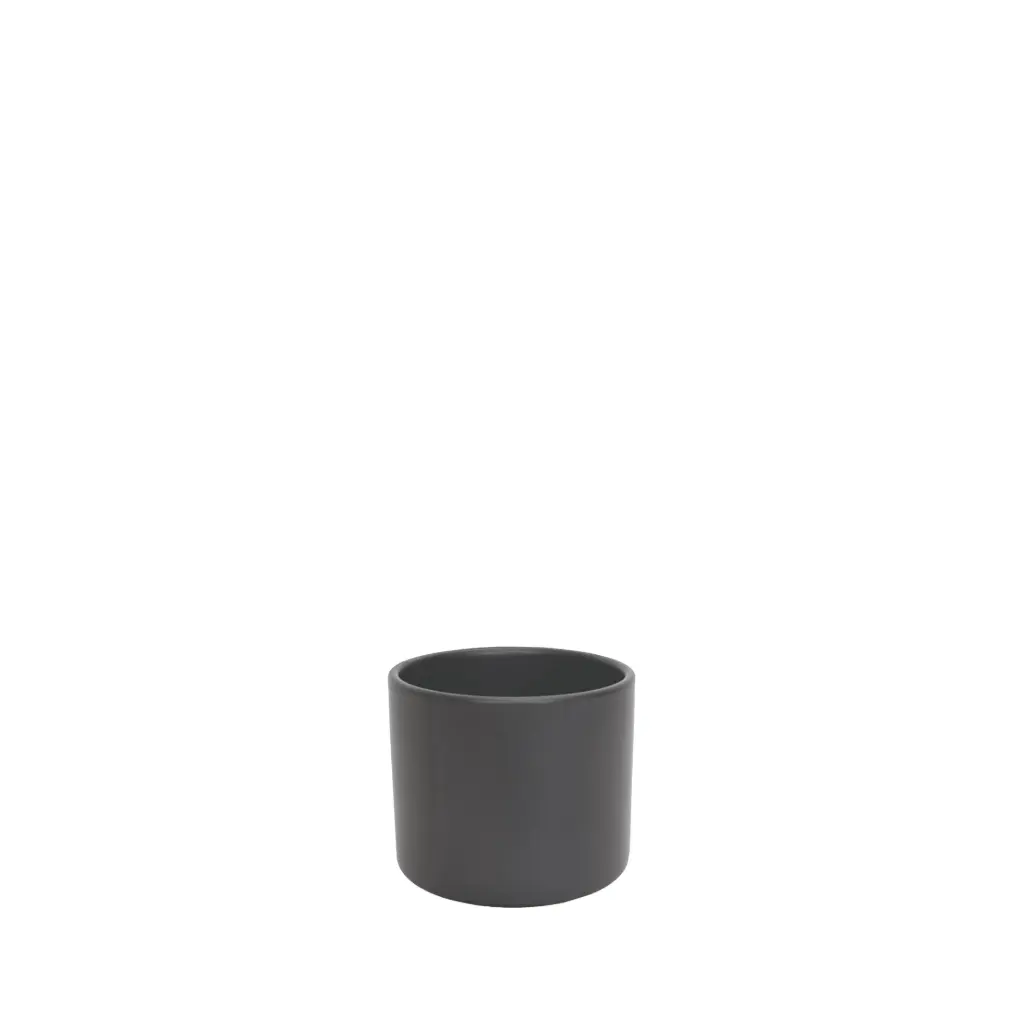 Atlas pot round matte black - 4.75x4"