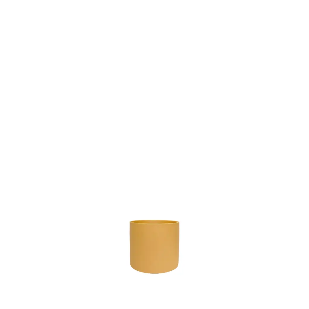 Atlas pot round matte ochre - 2.75x2.75"
