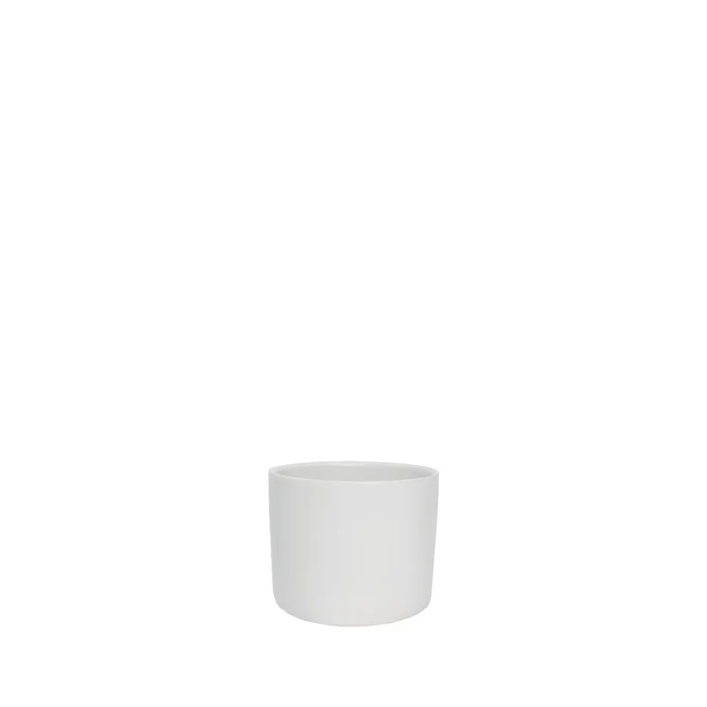 Atlas pot round matte white - 4.75x4"