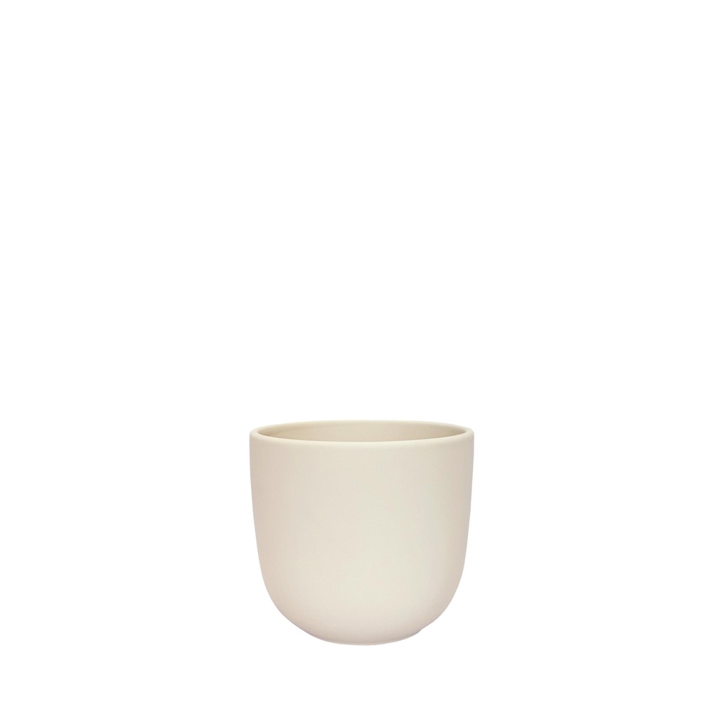 Lana pot round matte cream - 4.75x4.25"