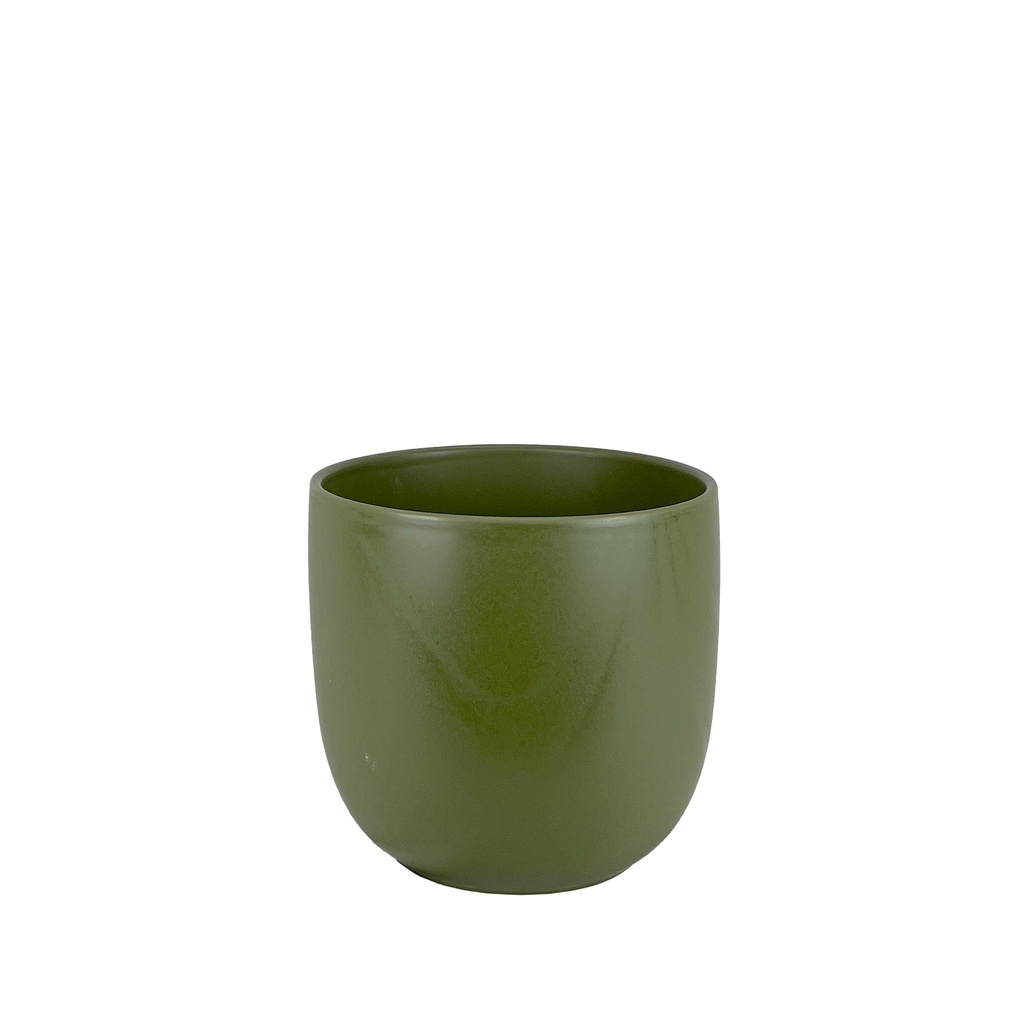 Lana pot round matte green - 8.75x8"