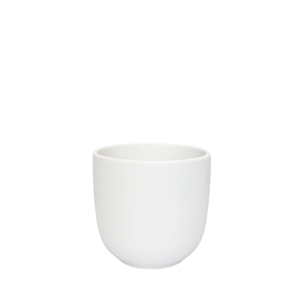 Lana pot round matte white - 6.75x6.25"