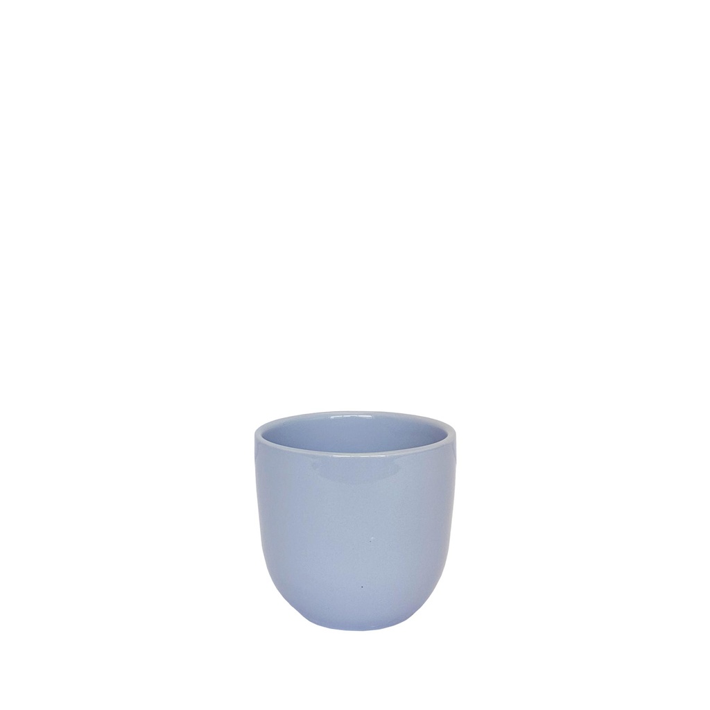 Lana pot round shiny lavender - 4.75x4.25"