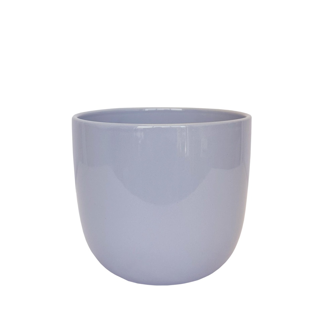 Lana pot round shiny lavender - 8.75x8"