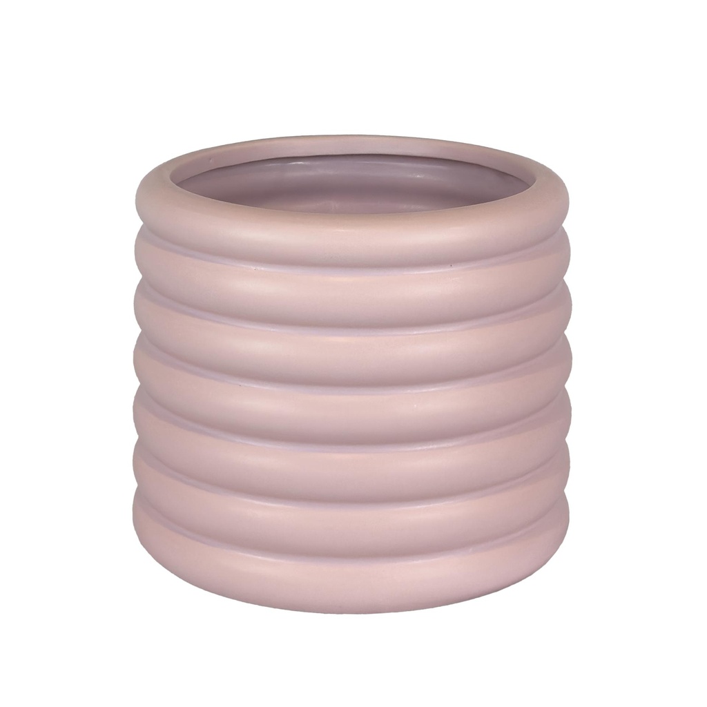 Luna pot round purple 10.5x8.25"