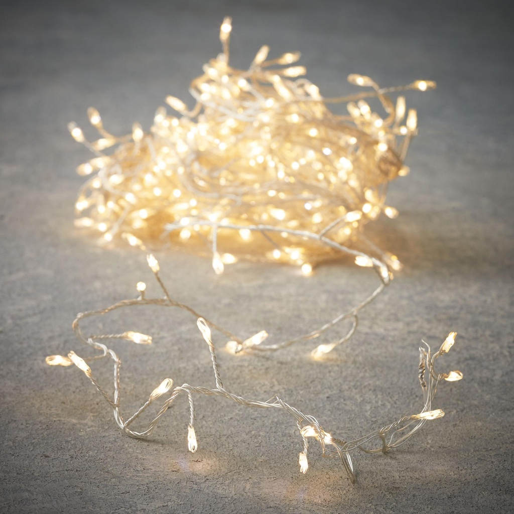 Outdoor Cluster LED Wire P/I 400L Green - 33'