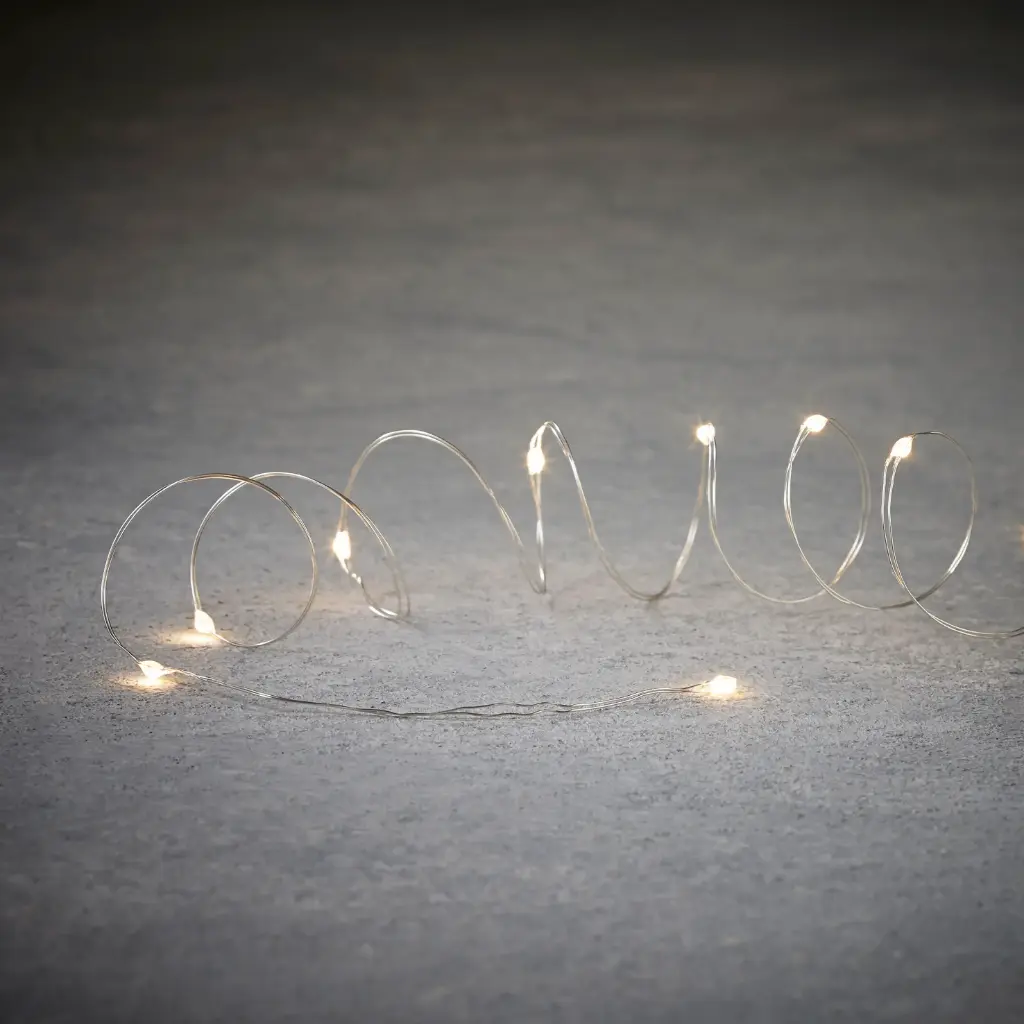 Outdoor String LED Wire B/O 50L Green - 16.5'