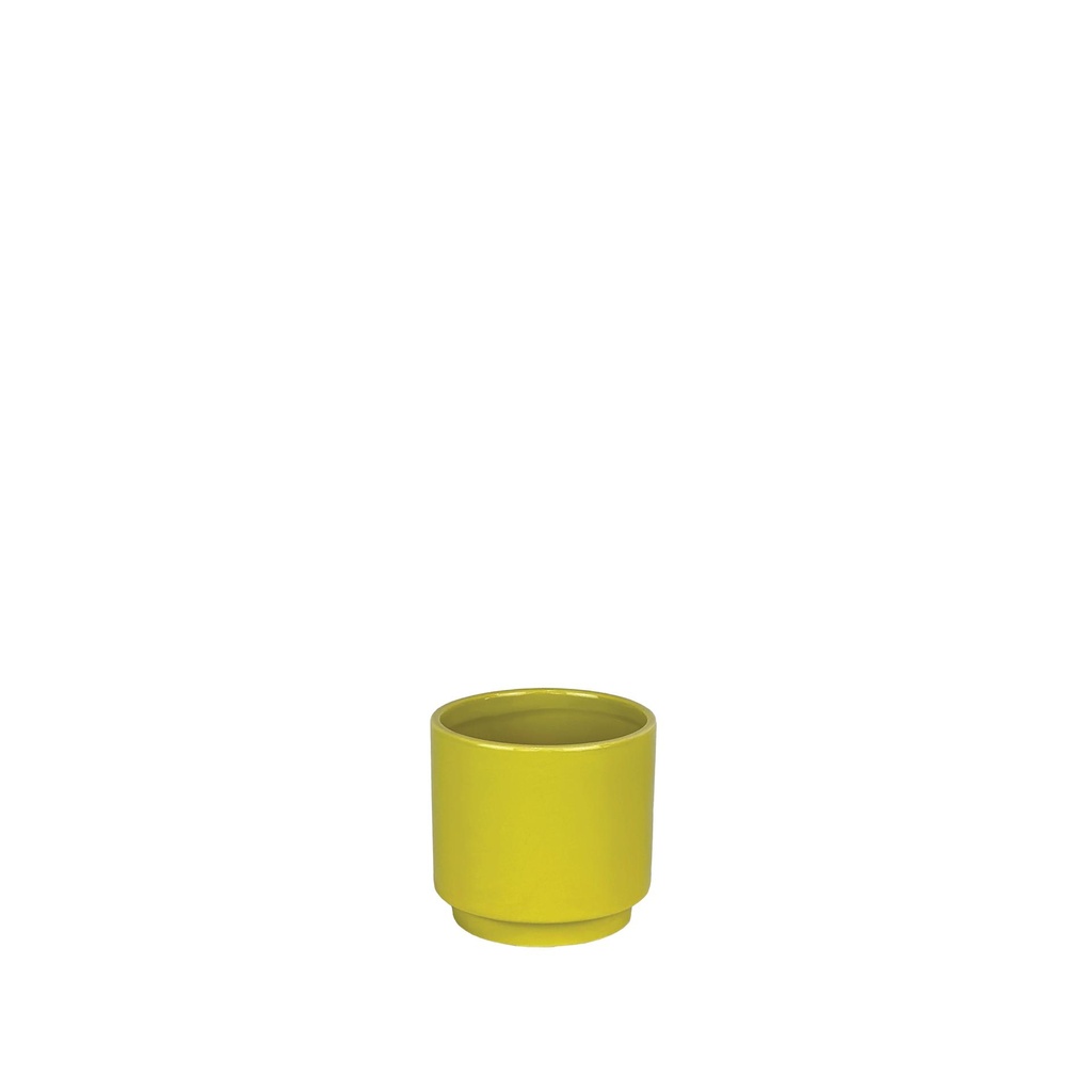 Silas pot round green 5.25x4.75"