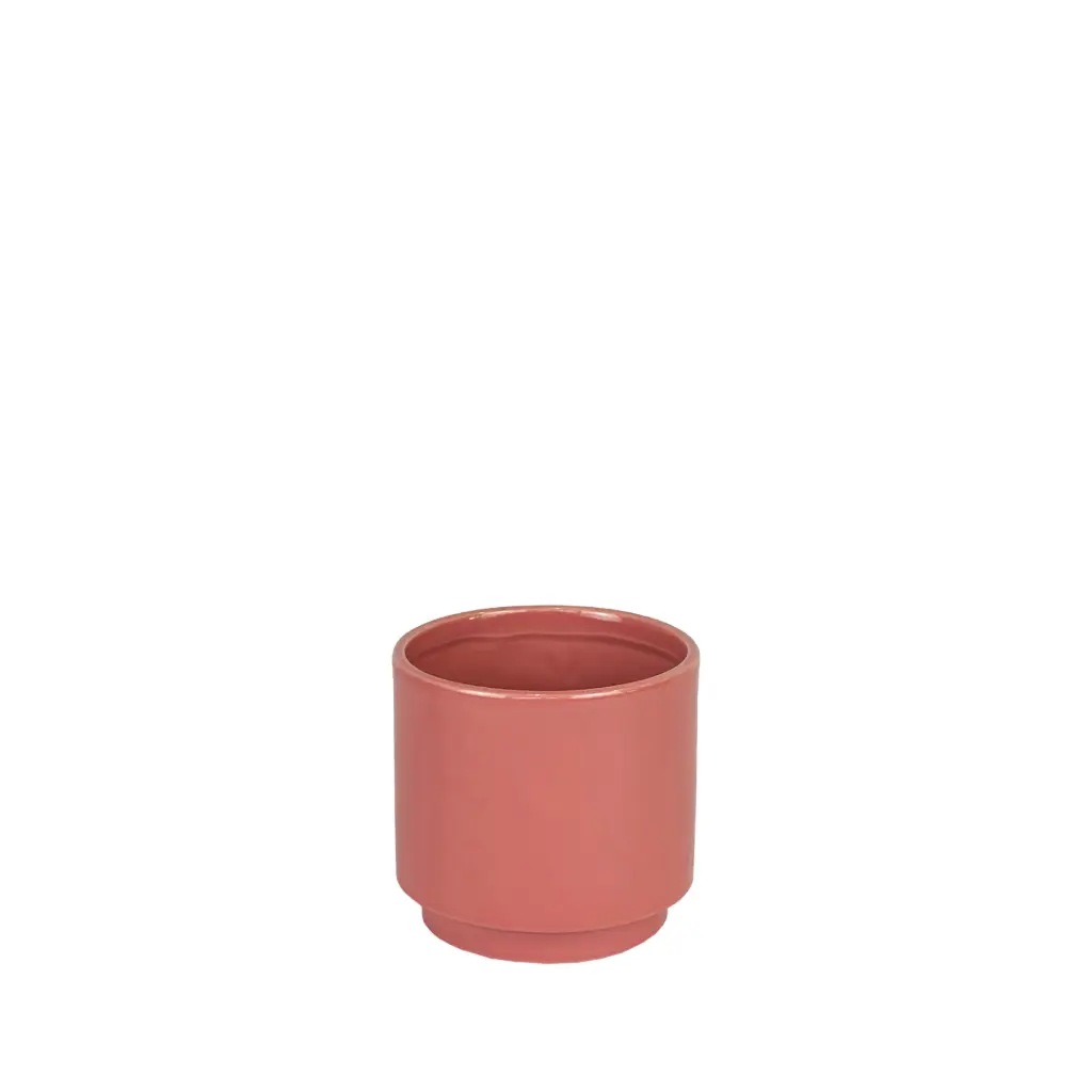 Silas pot round pink 5.25x4.75"