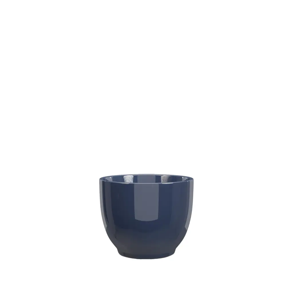 Krista pot round dark blue 5.75x4.75" 