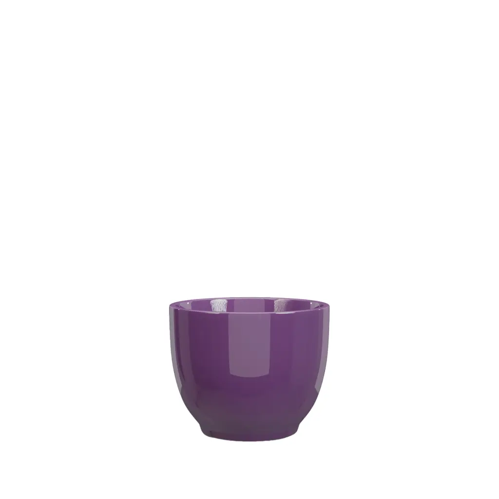 Krista pot round purple 5.75x4.75"