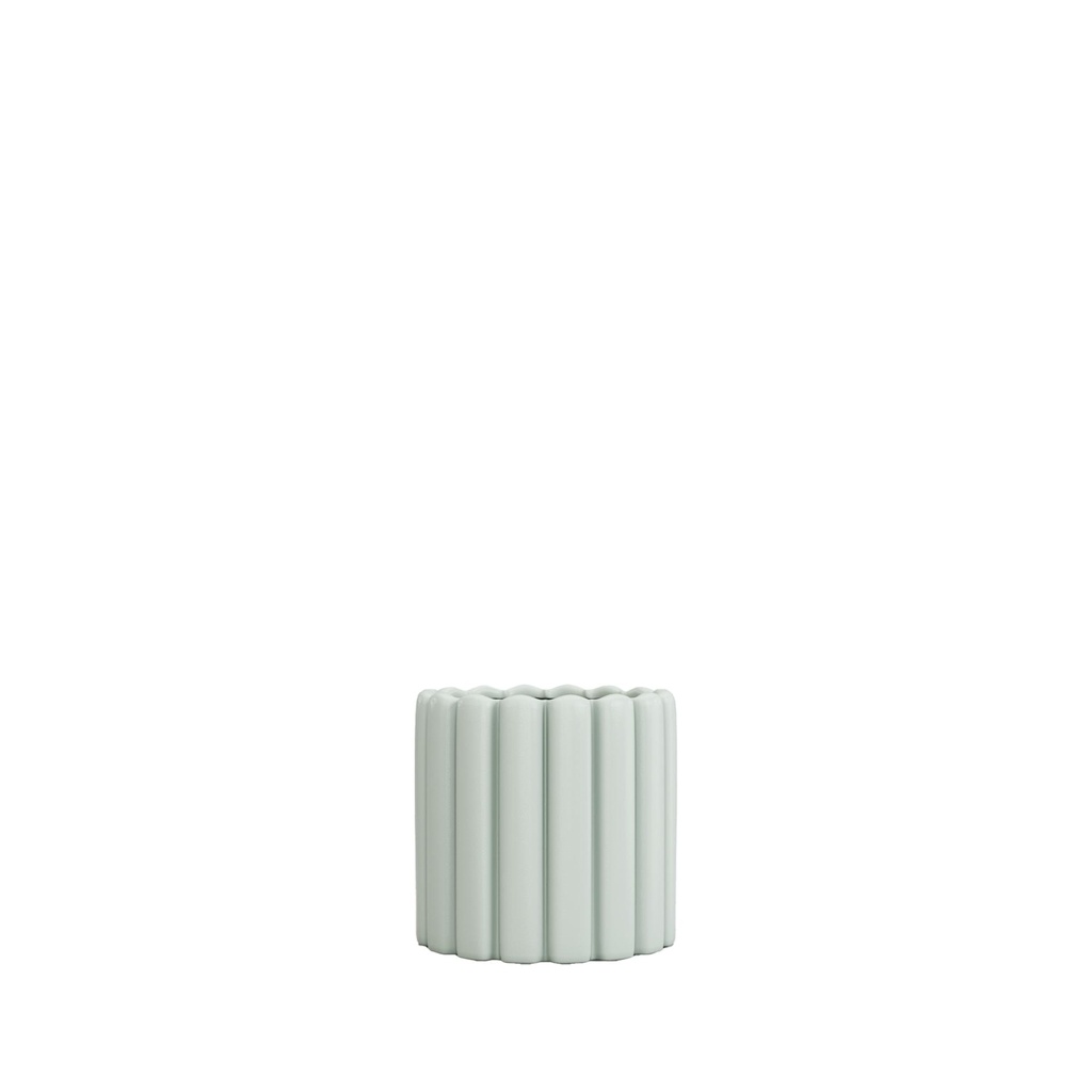 Beau pot round green - 4.75x4"