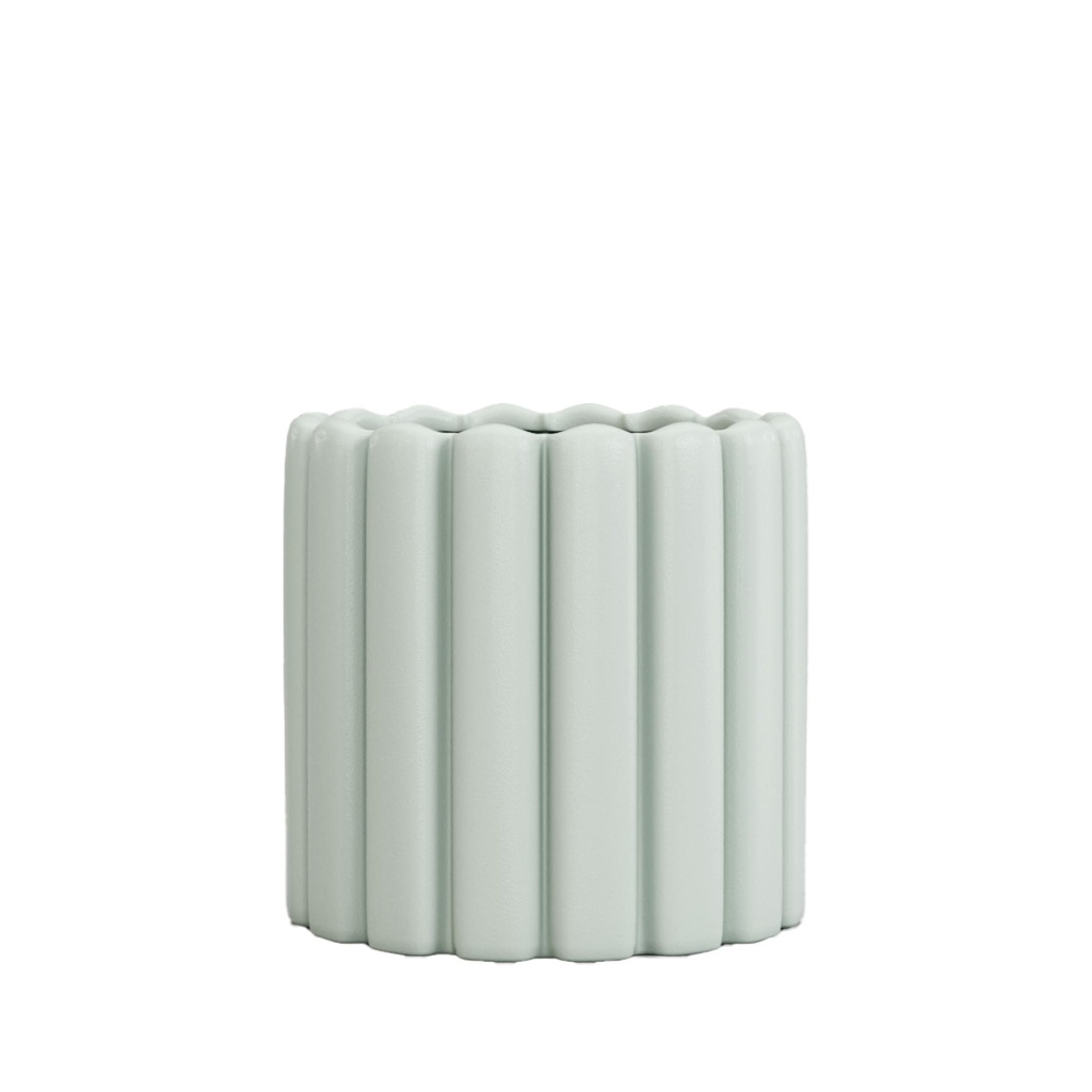 Beau pot round green - 8.75x8"