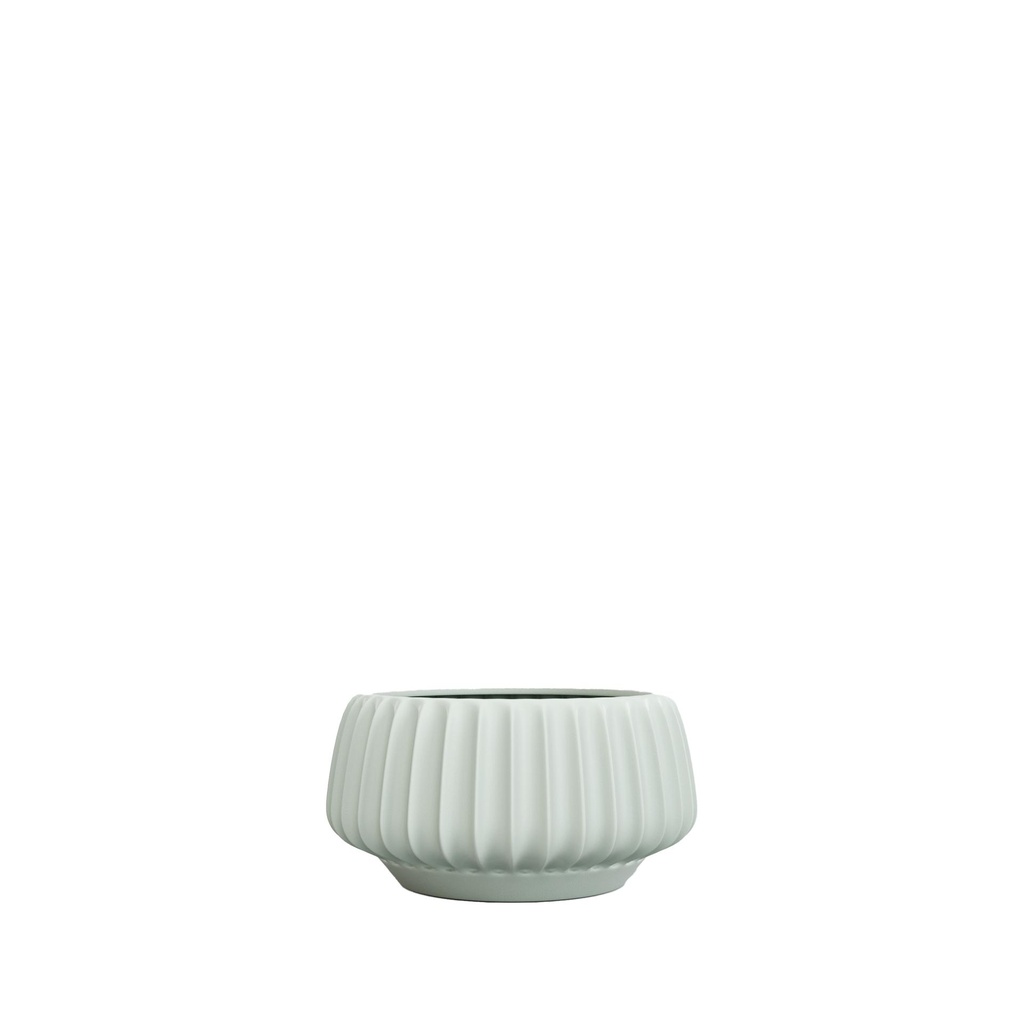 Posy bowl round green - 7x4.25"