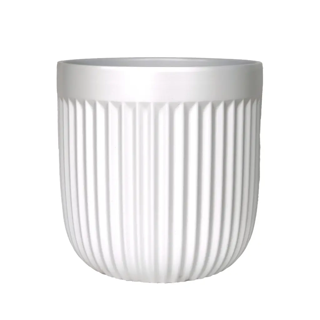 Vivi pot round white - 11.75x11.75"