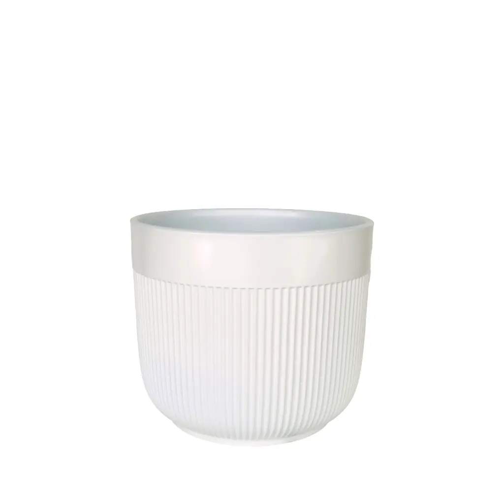 Vivi pot round white - 9x9"
