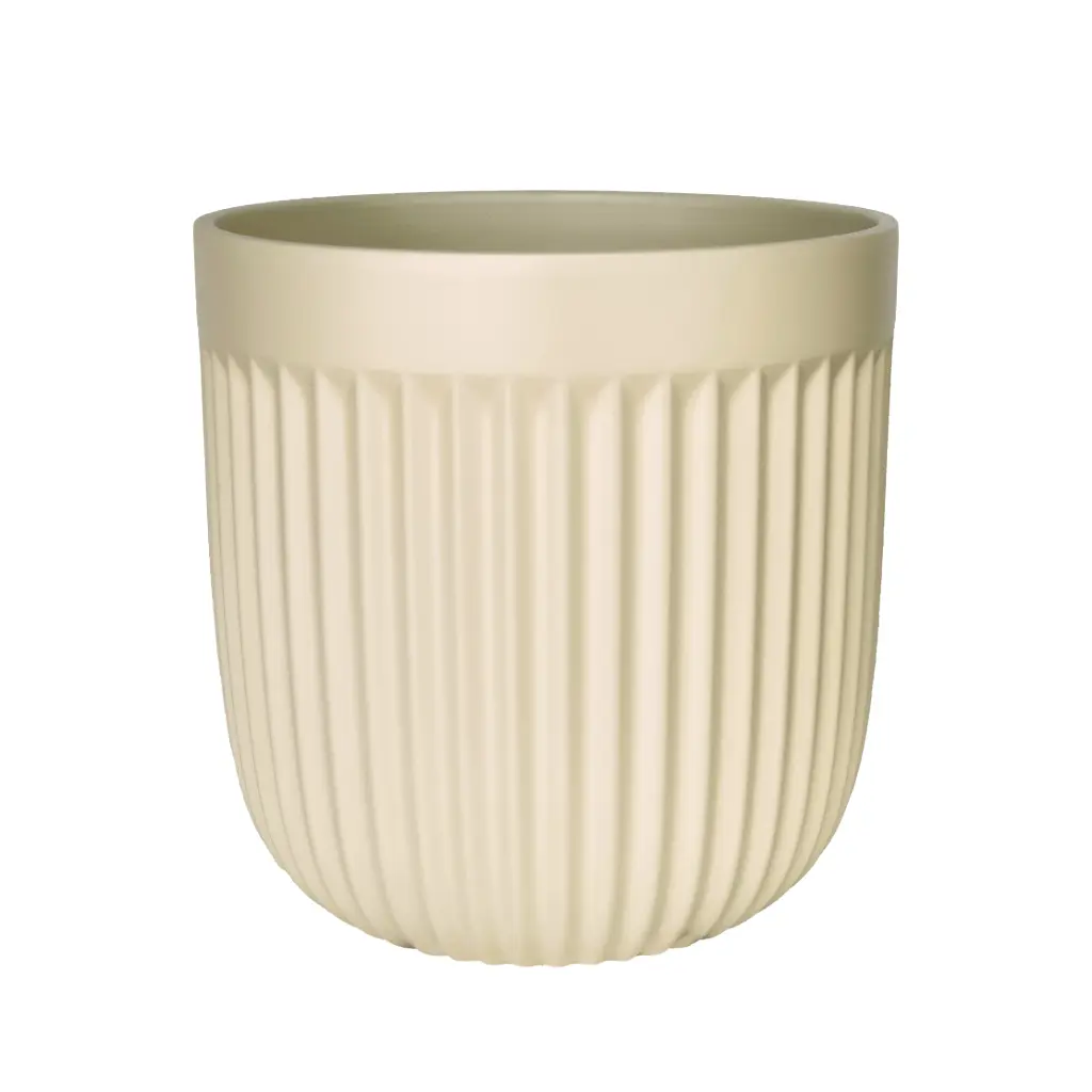 Vivi pot round beige - 11.75x11.75"
