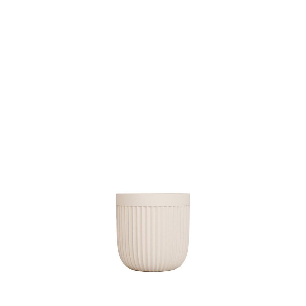 Vivi pot round beige - 5x4.25"