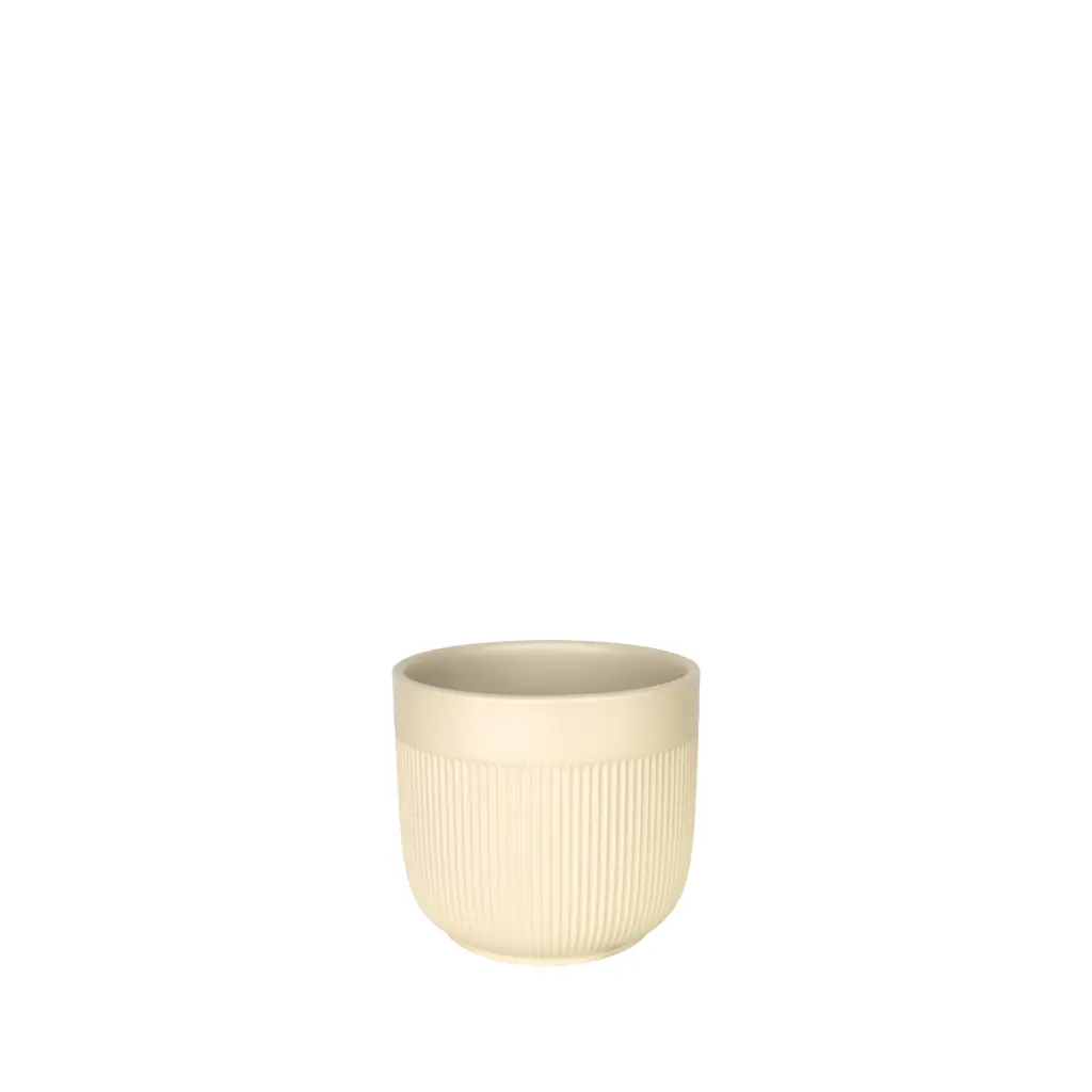 Vivi pot round beige - 5x4.25"