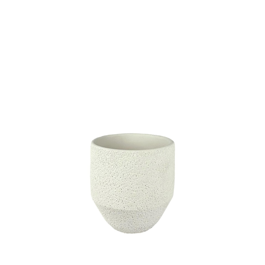 Astrid pot round white - 5.5x5.5"