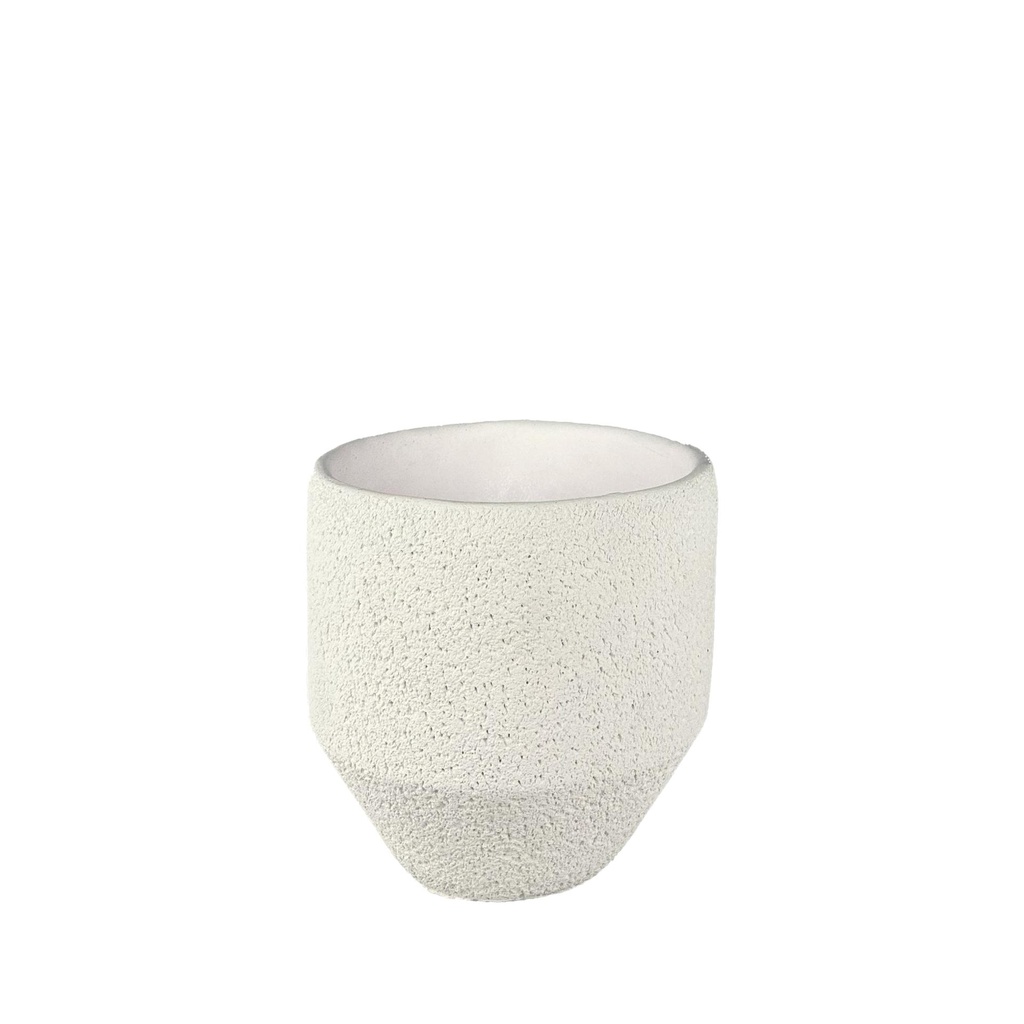 Astrid pot round white - 7x7"