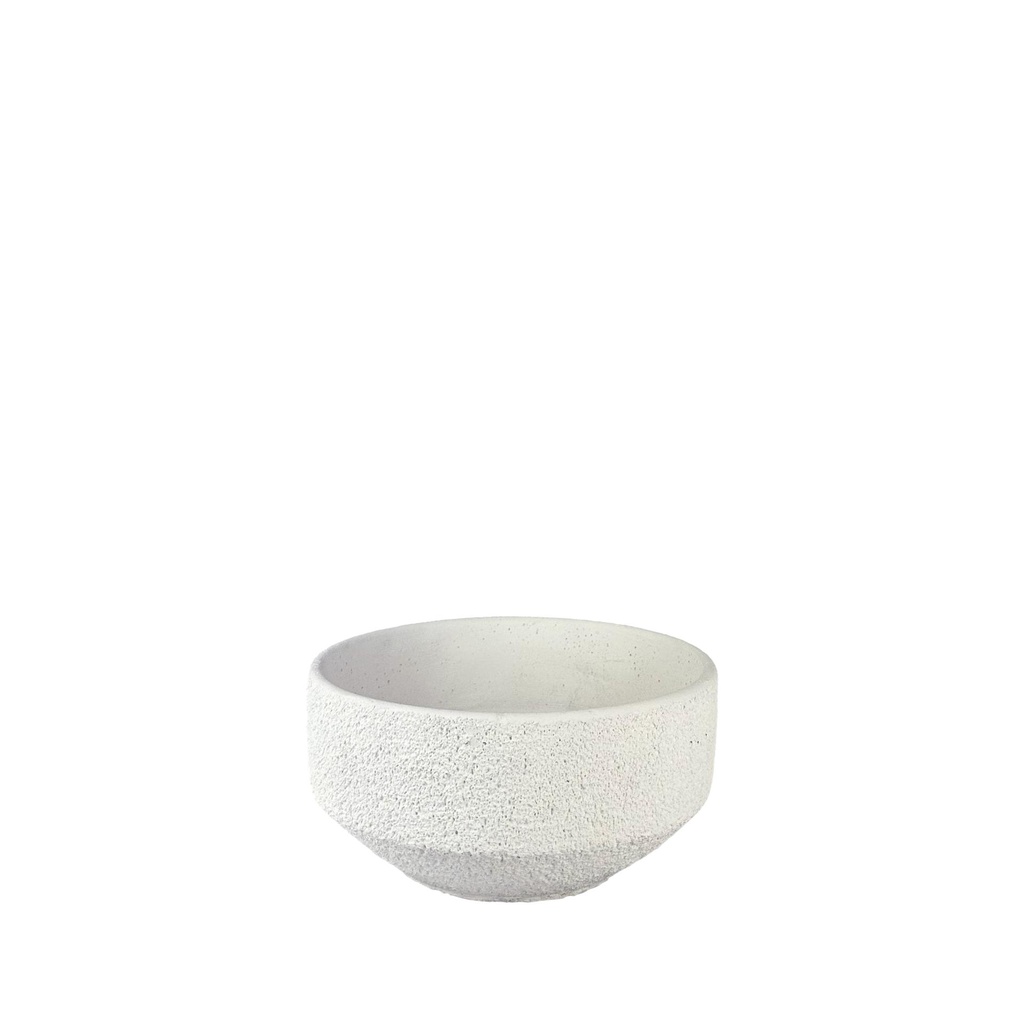 Astrid bowl round white - 7x3.5"