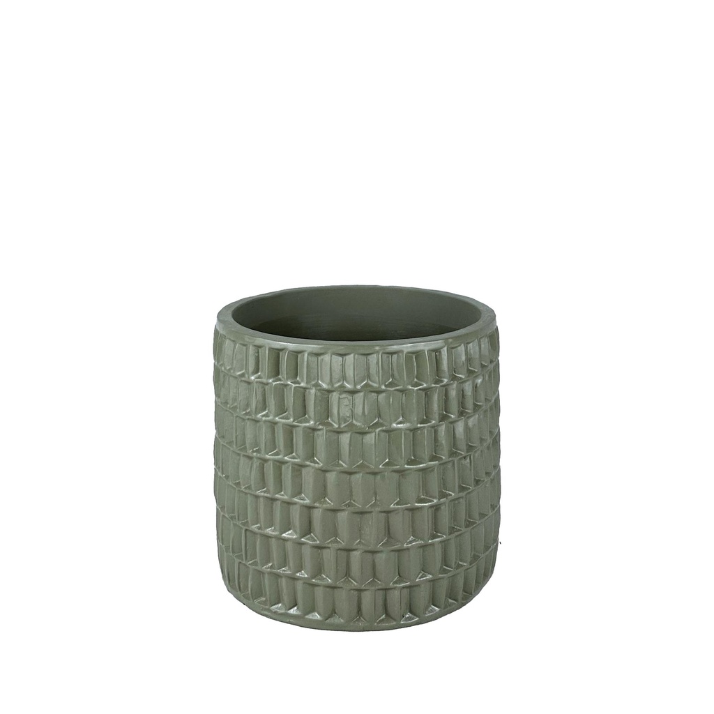 Ingo pot round green - 7x6.25"