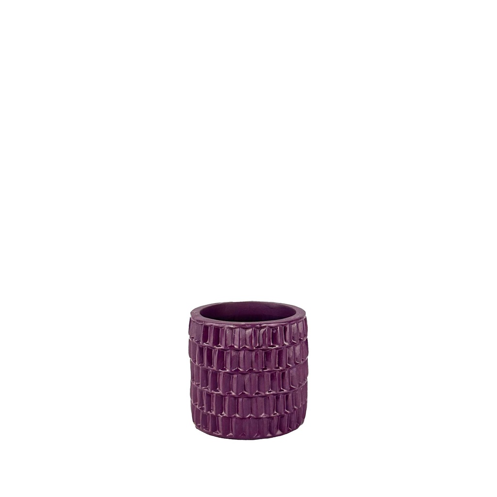 Ingo pot round plum - 4.5x4"