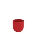 Lana pot round shiny red - 6.75x6.25"