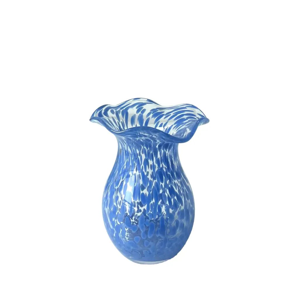 Rhoda vase blue - 6.75x8" 