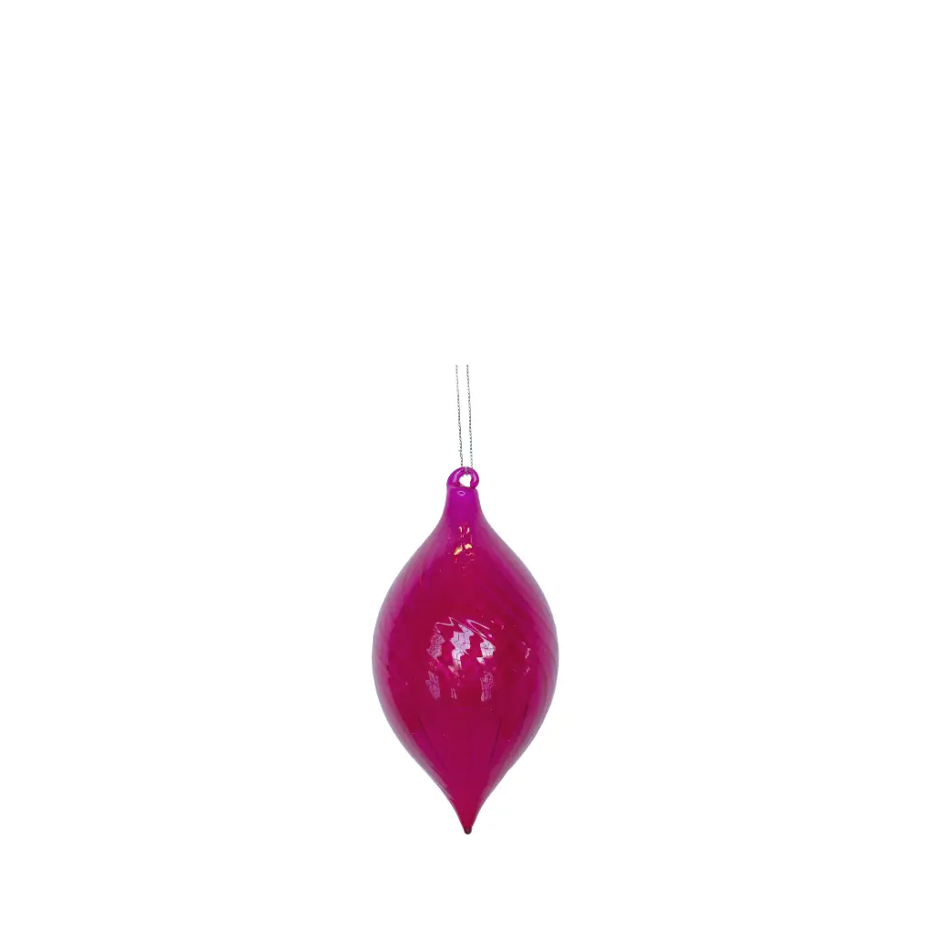 Ornament drop pink - 3.25x5.5"