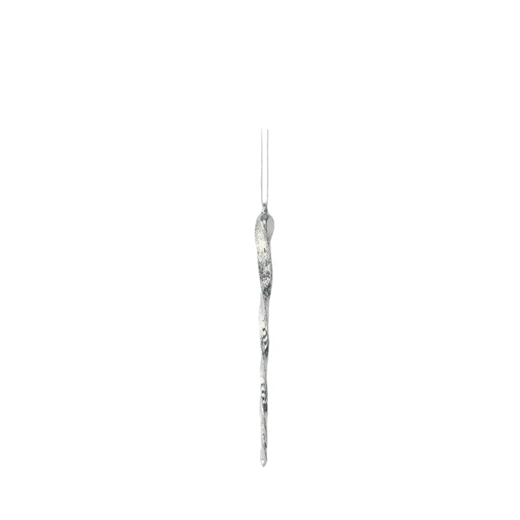 Ornament icicle silver - 9"