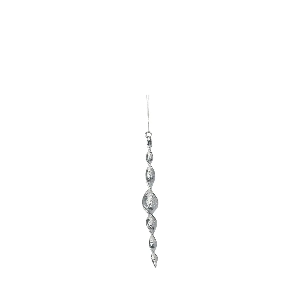 Ornament twist silver - 7"