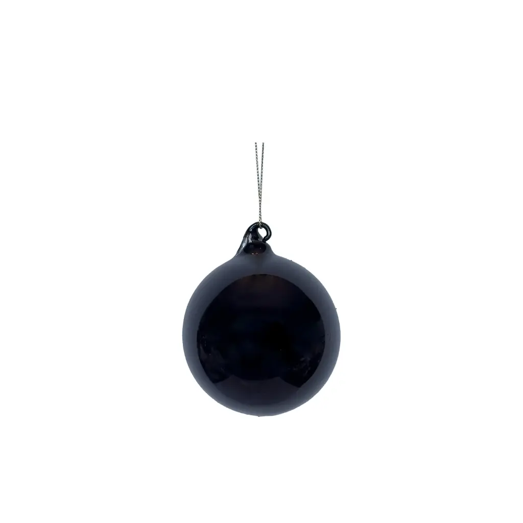 Ornament ball black - 3.25"