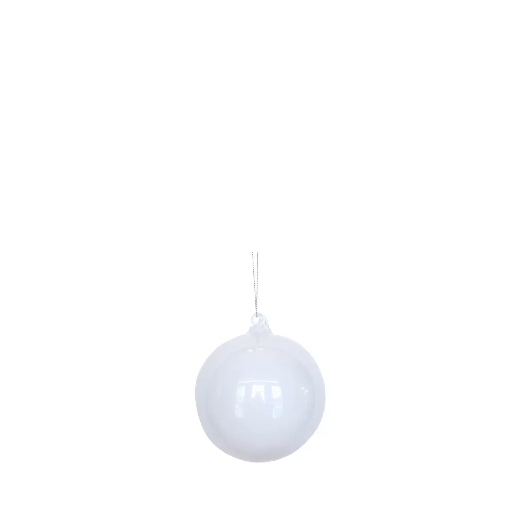 Ornament ball white - 4"