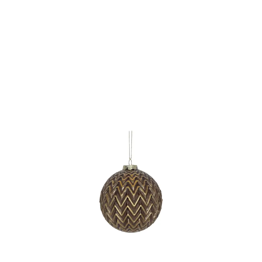 Ornament ball brown - 4"