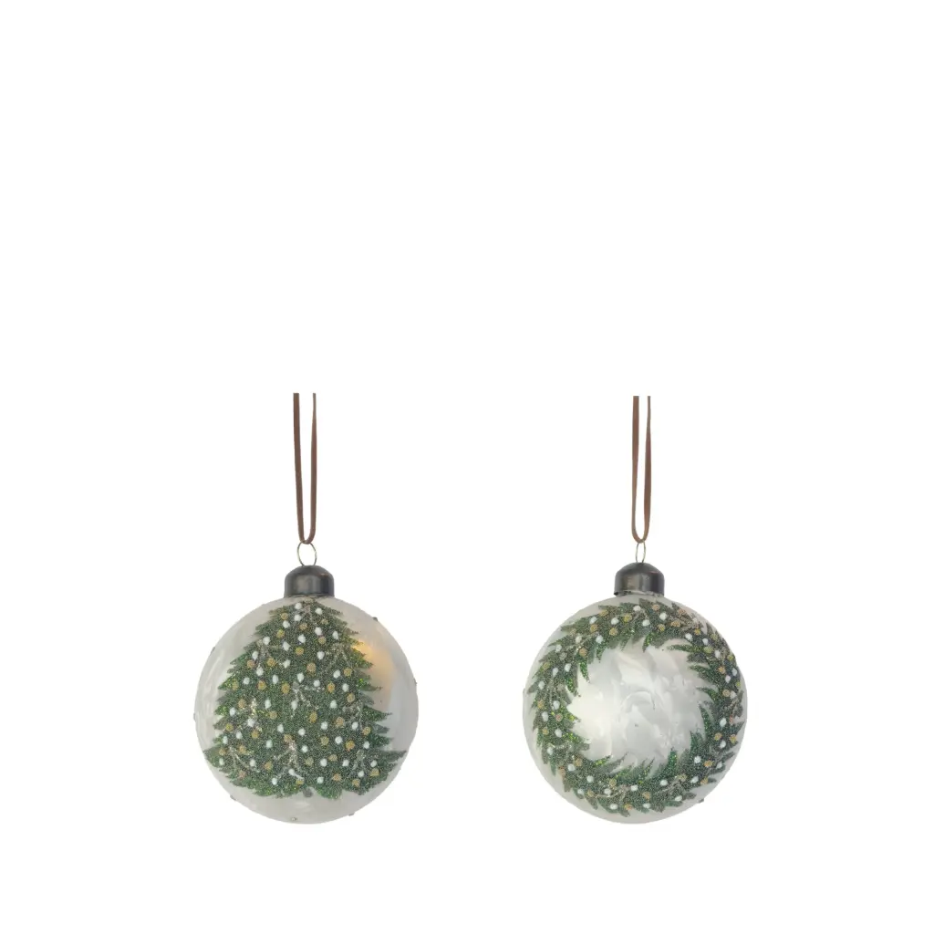 Ornament ball silver - 3.25"