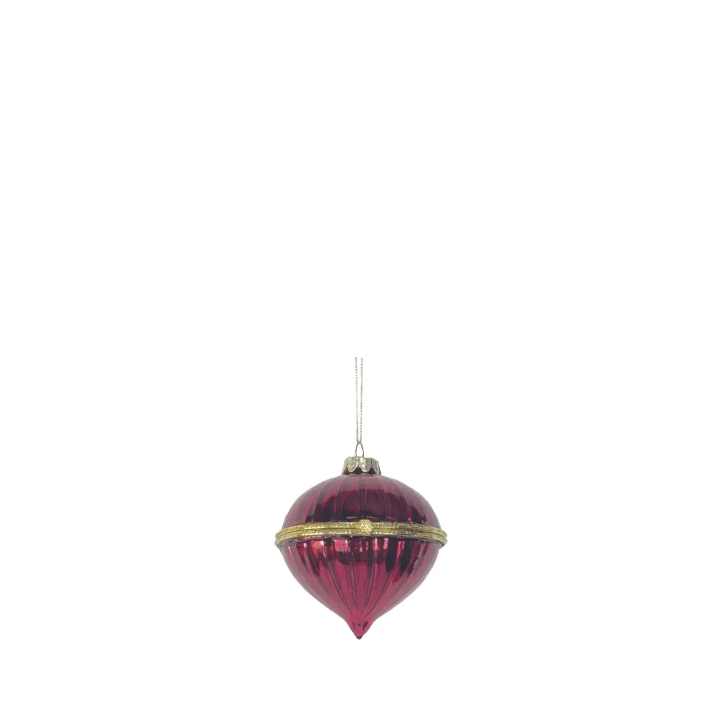 Ornament bulb burgundy - 6.25"