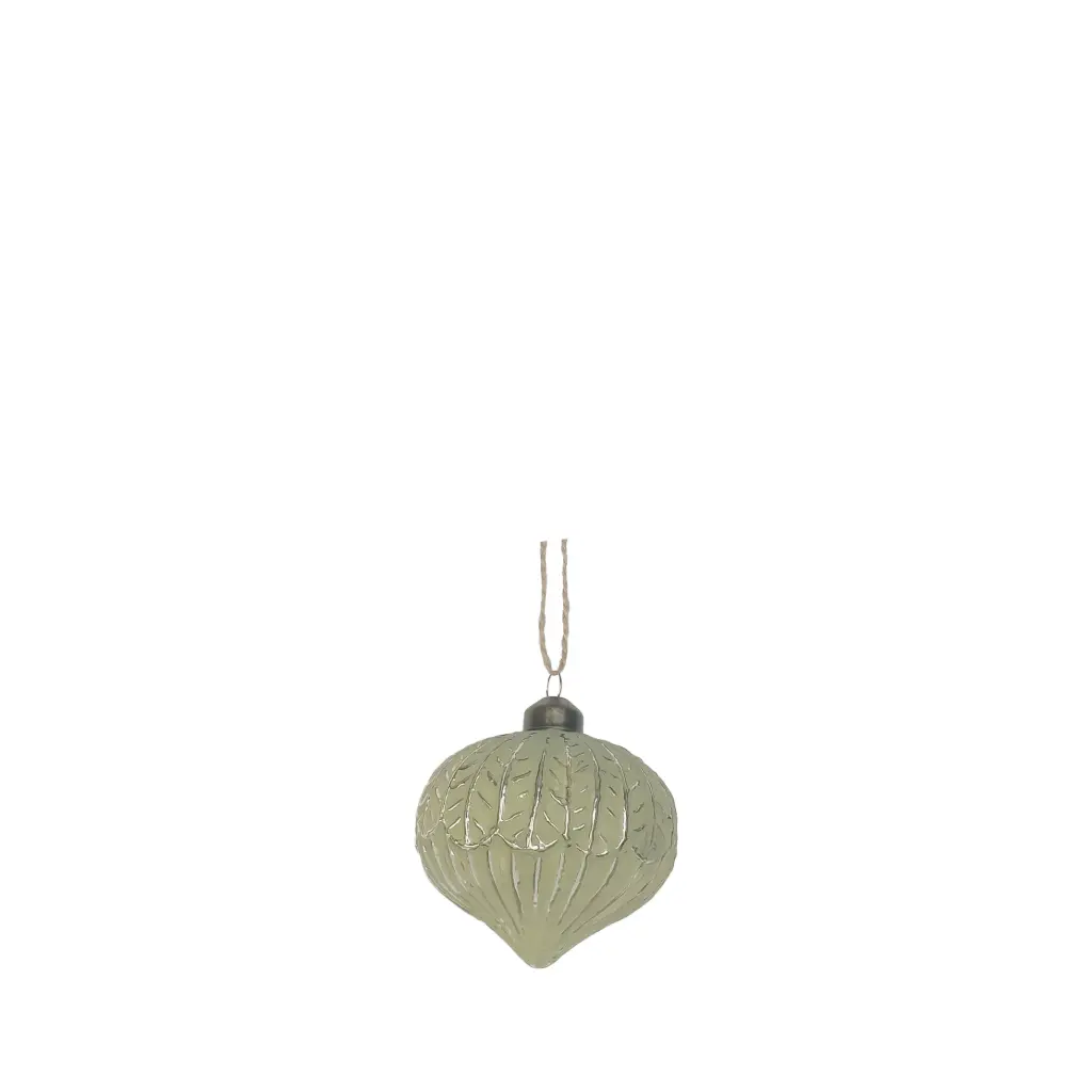 Ornament bulb green - 3.25"