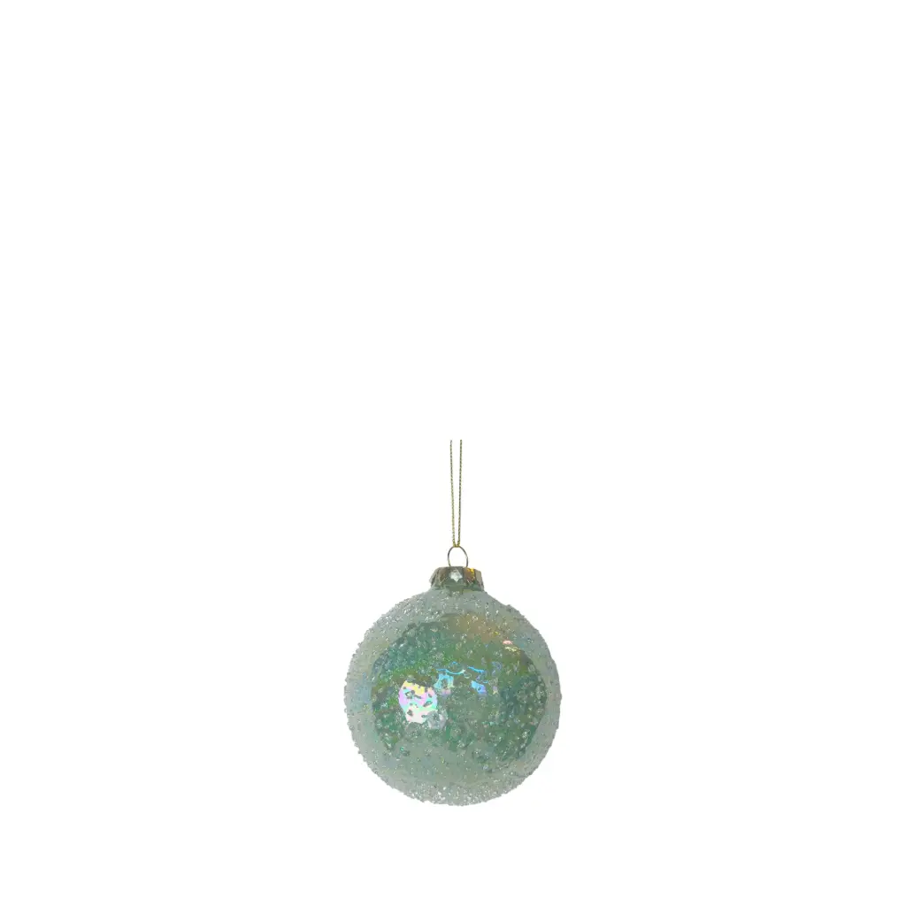 Ornament ball green - 3.25"