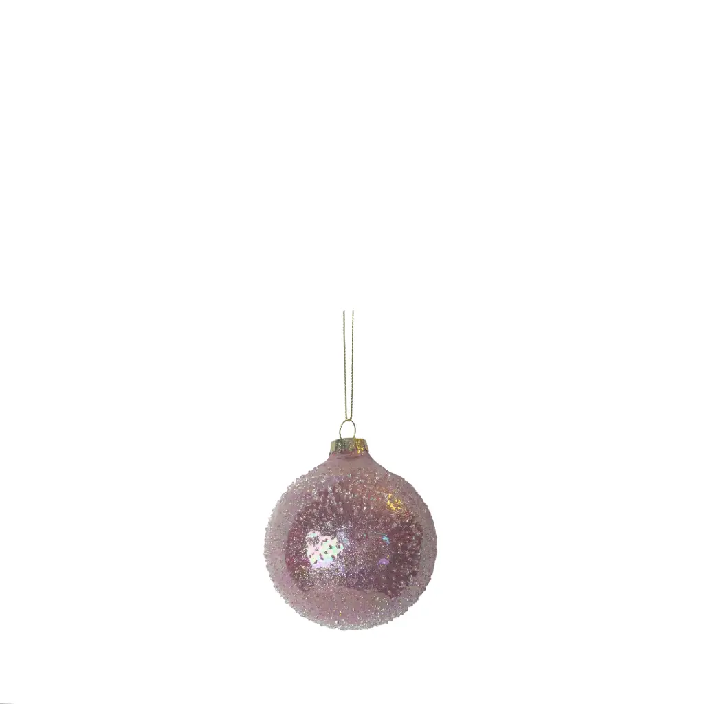 Ornament ball pink - 3.25"