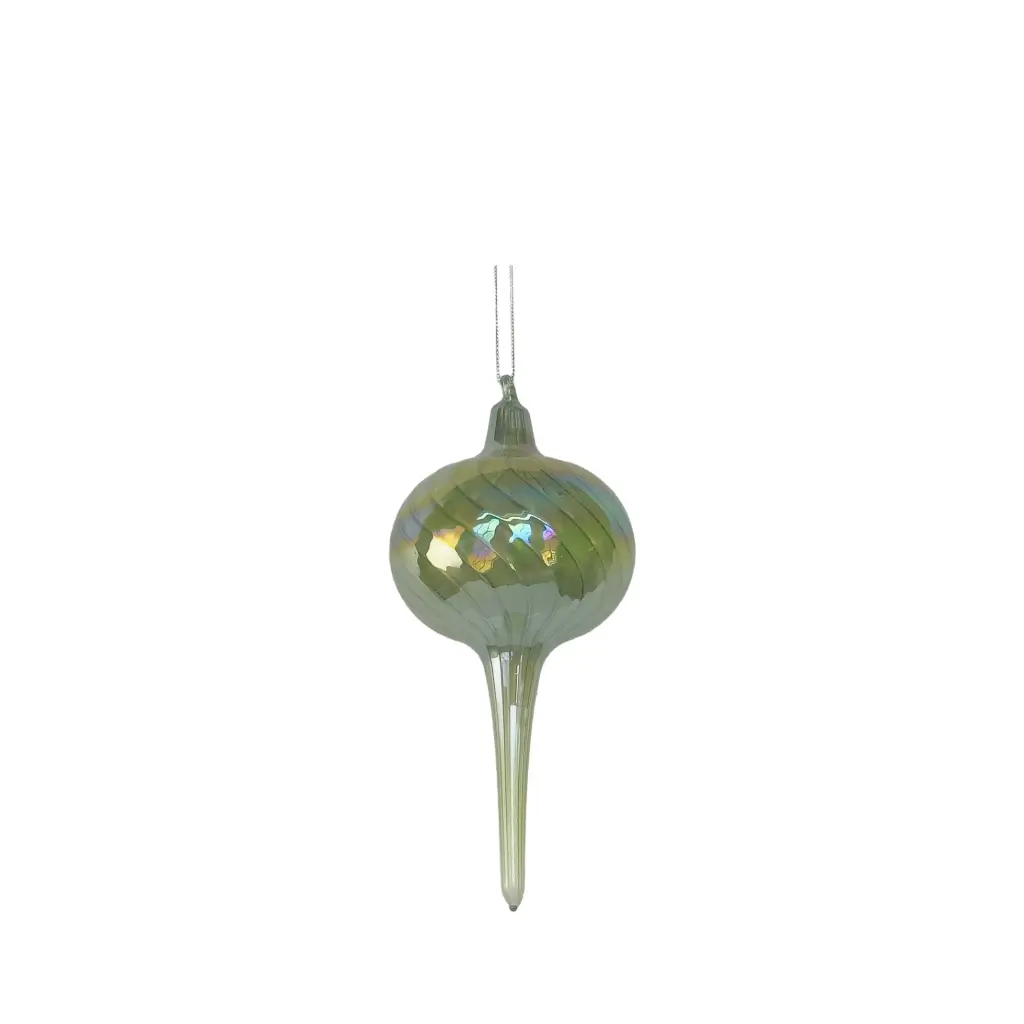 Ornament bulb green - 3.25x6"