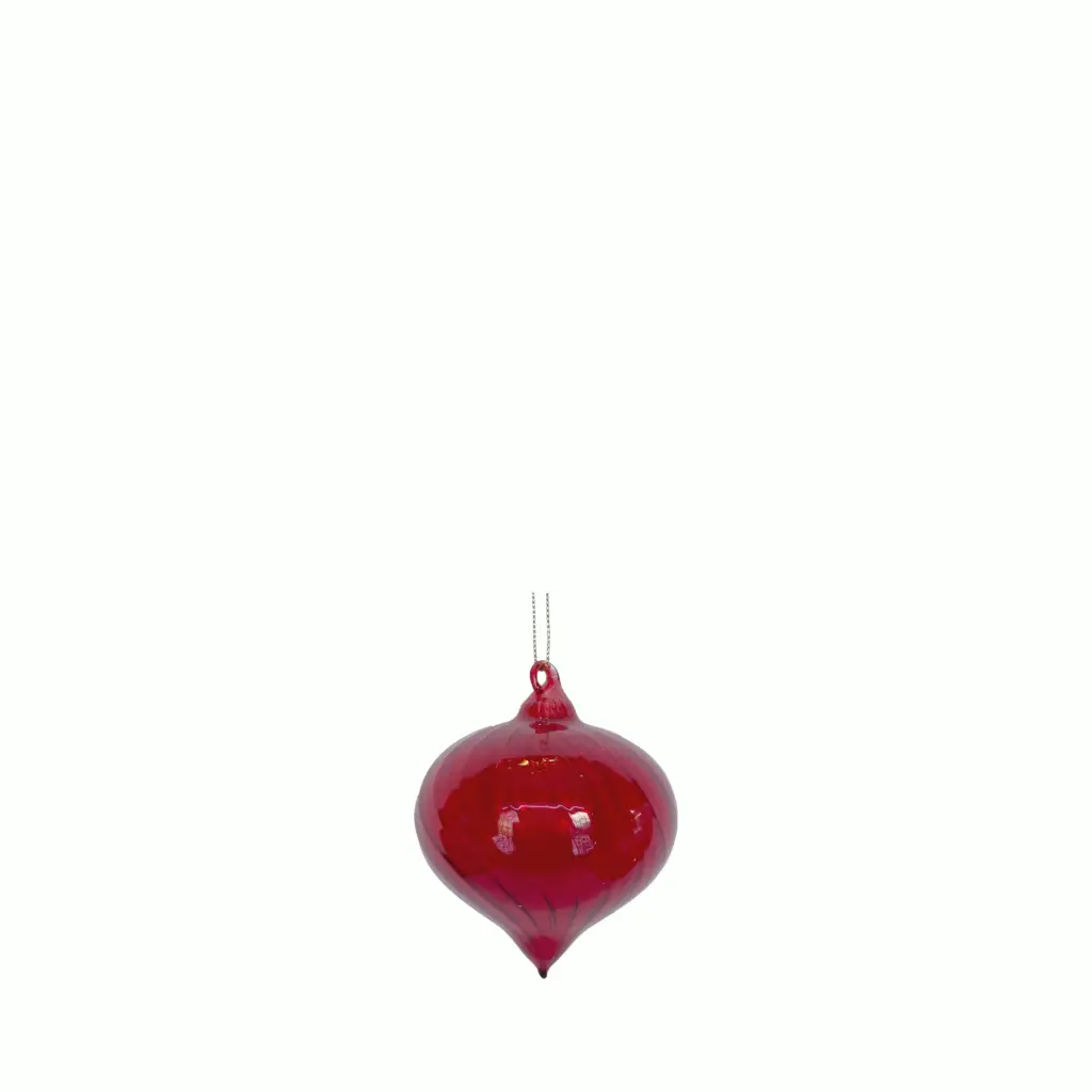 Ornament bulb red - 3.25"