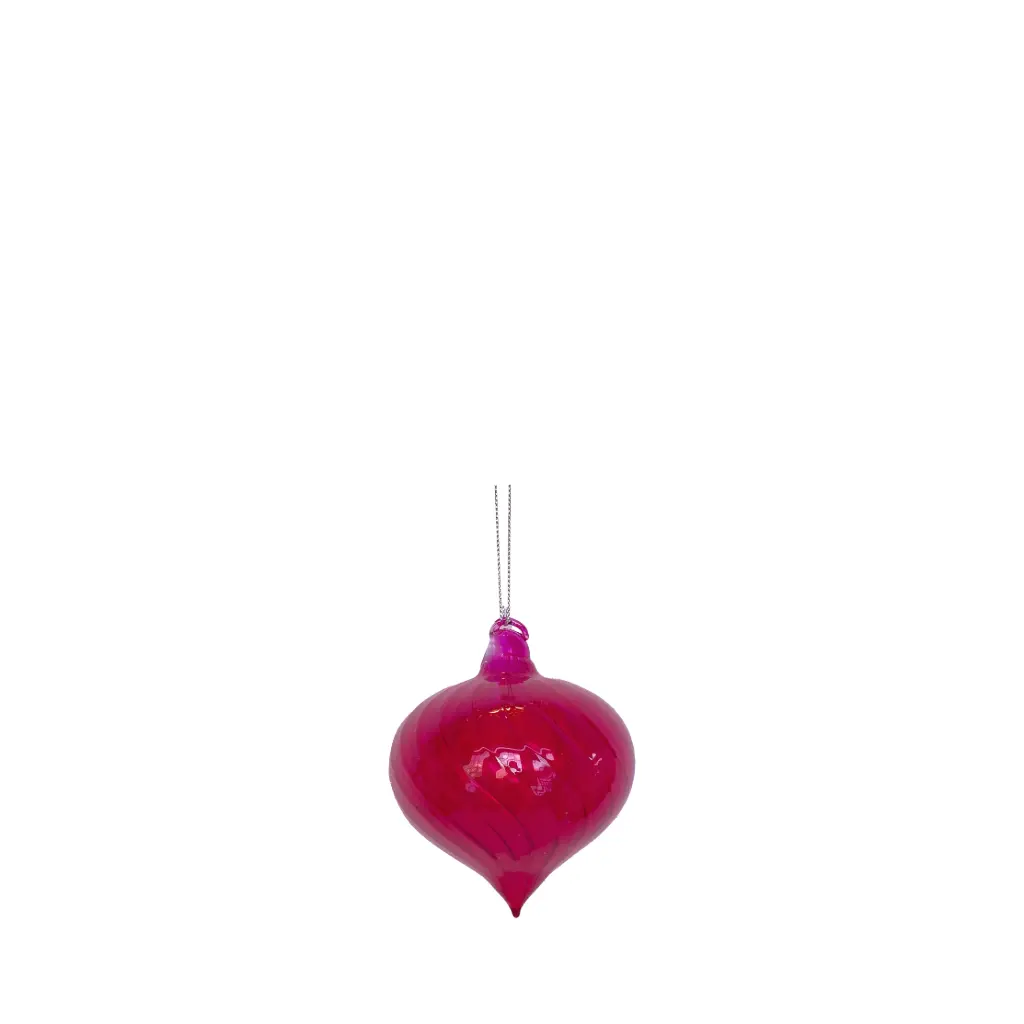 Ornament bulb pink - 3.25"