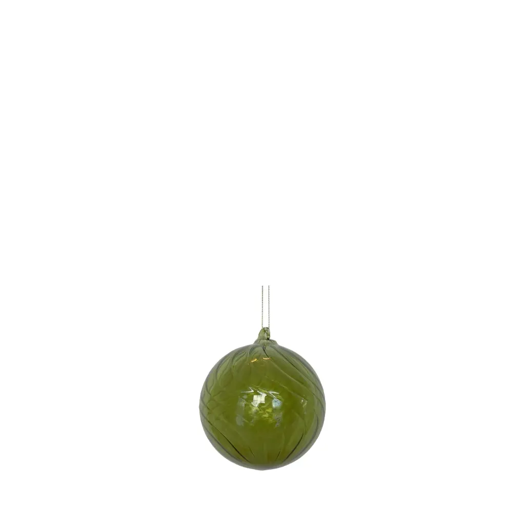 Ornament ball green - 4"