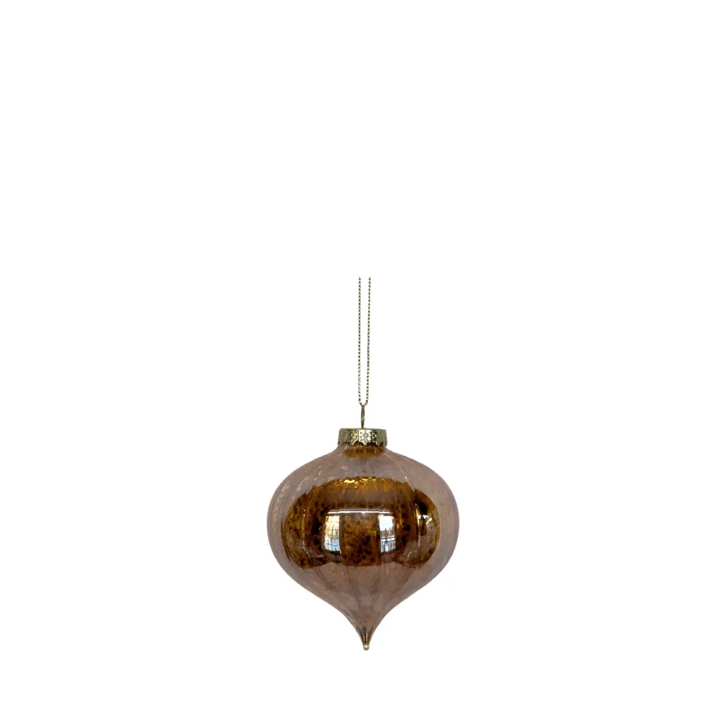 Ornament bulb gold - 3.25"