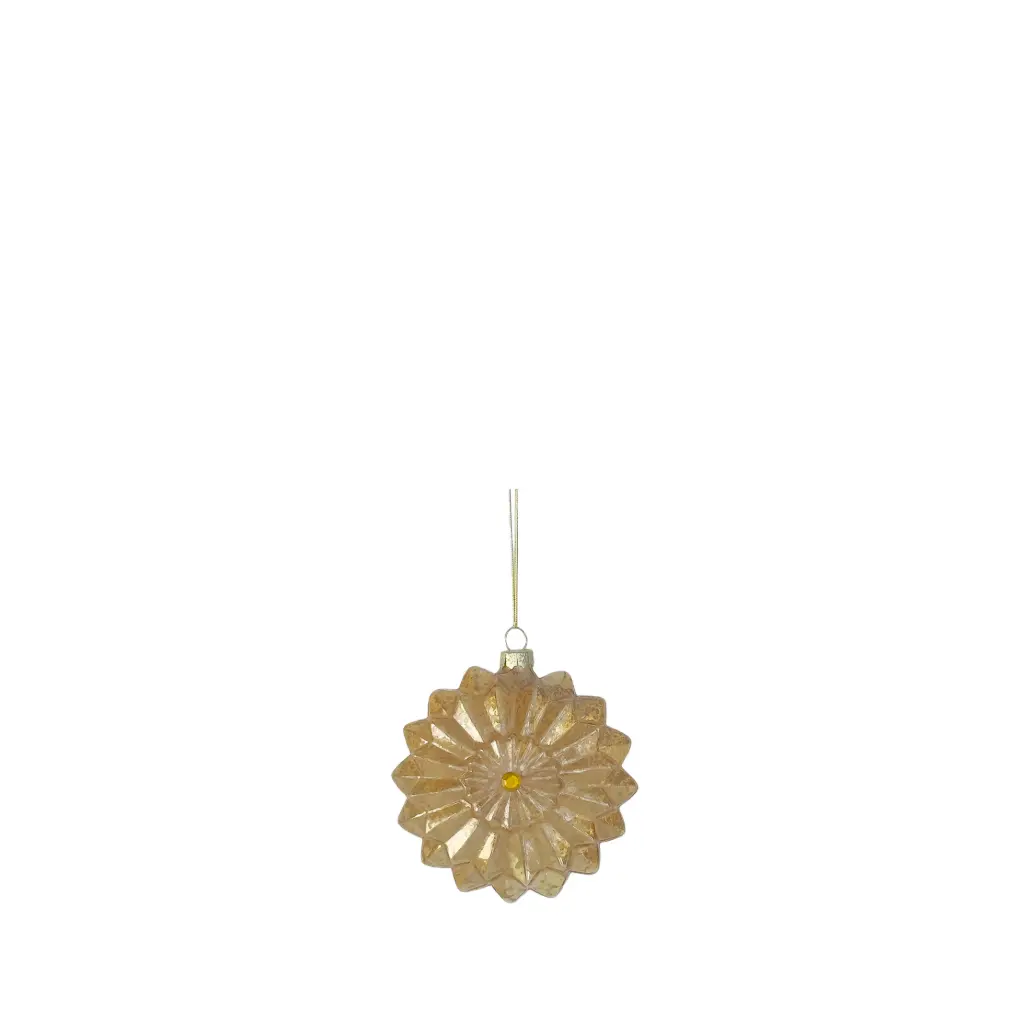 Ornament star gold - 4"