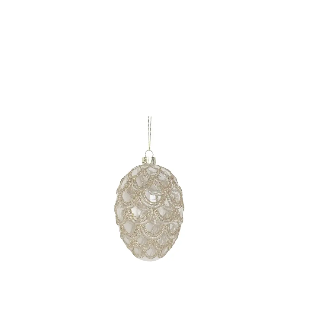 Ornament egg gold - 3x4.25"