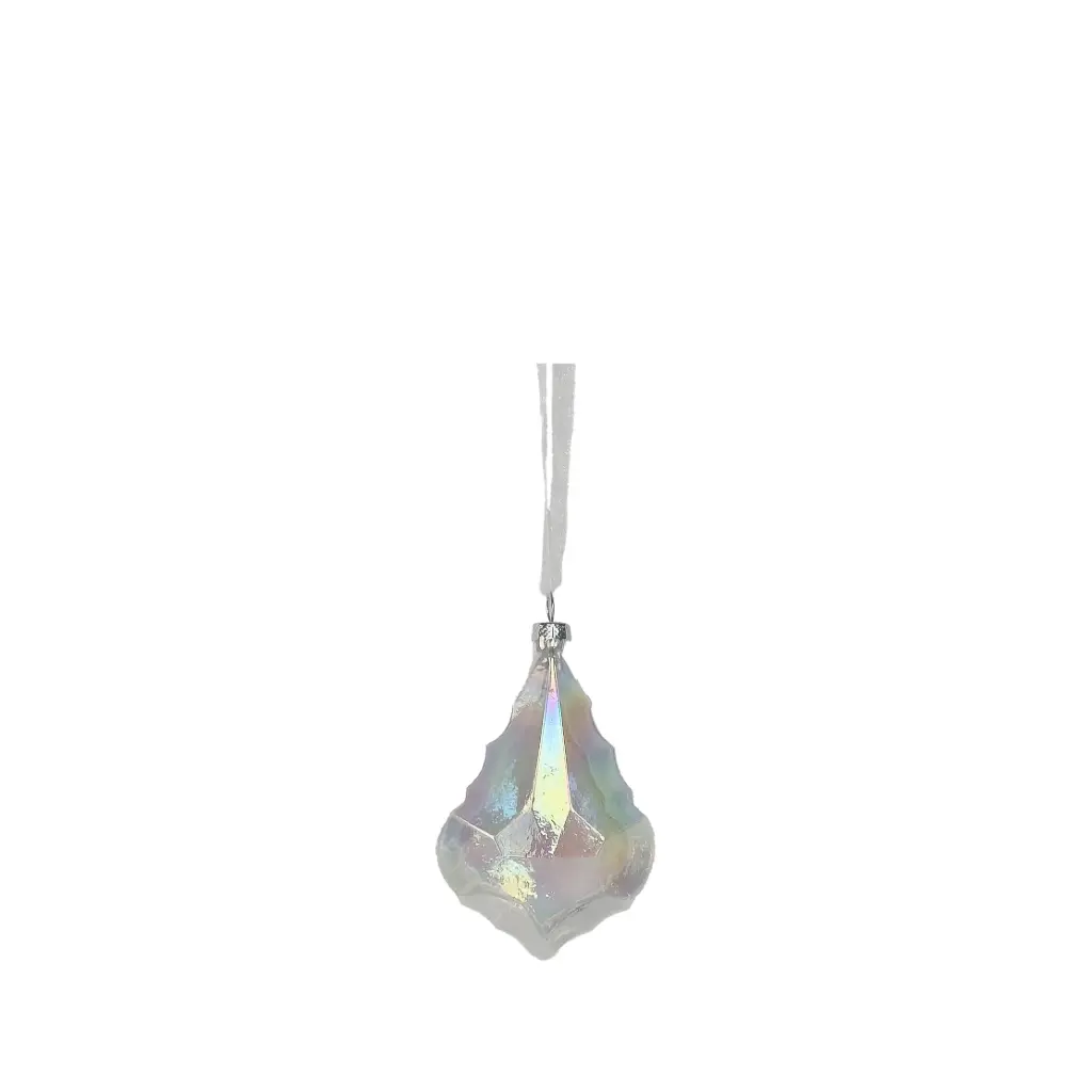 Ornament drop transparent - 2.5x4.25"